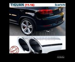 TERMINALI di Scarico Cromati PER VW TIGUAN 2011-16