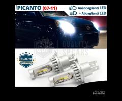 2 LAMPADINE LED H4 Per KIA PICANTO Luci Bianche