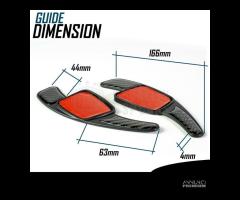 PALETTE Cambio al Volante per Audi Leve Cambio - 9