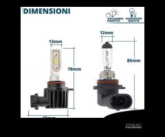 Lampada Full LED 9012 Luce Potente Bianco Ghiaccio