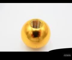 POMELLO Leva Cambio GOLD per FIAT 500 in ACCIAIO - 10