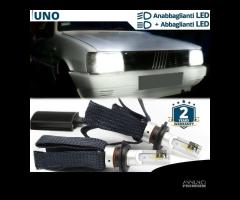 Lampadine LED H4 per FIAT UNO Anabbaglianti + ABBA