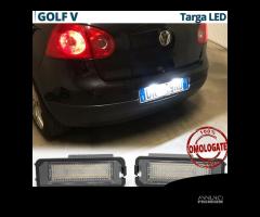 Placchette Luci Targa LED per VW Golf 5 NO Error