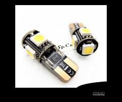 2 Luci LED T10 W5W 6500K Bianco GHIACCIO CANbus - 6