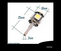 2 Luci LED T10 W5W 6500K Bianco GHIACCIO CANbus - 7