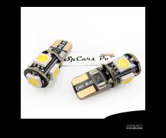 2 Luci LED T10 W5W 6500K Bianco GHIACCIO CANbus - 8