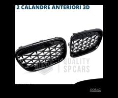 GRIGLIE per BMW X3 F25 10-14 Nero Lucido Diamond