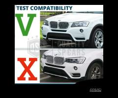 GRIGLIE per BMW X3 F25 10-14 Nero Lucido Diamond