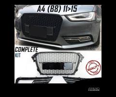 CALANDRA + GRIGLIE Fendinebbia AUDI A4 B8 11-15