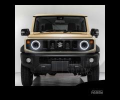 FARI LED Angel Eyes Per SUZUKI JIMNY 4 Bianco Puro - 8