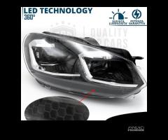 FARI LED Per VW Golf 6 TRASFORMAZIONE in Golf 7 - 12