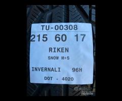 4 PNEUMATICI 215/60 R17 RIKEN INVERNALI 80% - 10