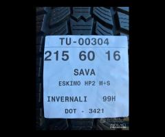 4 PNEUMATICI 215/60 R16 SAVA INVERNALI SEMINUOVE - 9