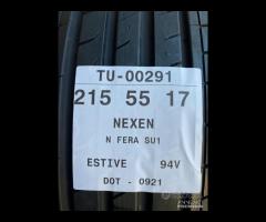 4 PNEUMATICI 215/55 R17 NEXEN ESTIVE SEMINUOVE - 9