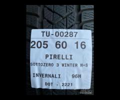 4 PNEUMATICI 205/60 R16 PIRELLI INVERNALI 80% - 9