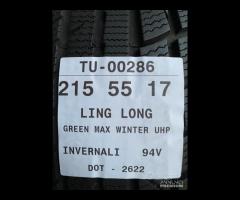 4 PNEUMATICI 215/55 R17 LING LONG INVERNALI 90% - 9