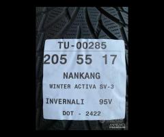 4 PNEUMATICI 205/55 R17 NANKANG INVERNALI 90% - 9