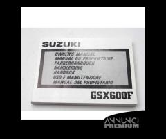 MANUALE USO E MANUTENZIONE SUZUKI GSX 600 F 1988