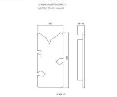 Scaldasalviette e Termoarredi H TAB 101R HOM - 1