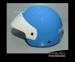 Casco Tre Bottoni DIEFFE Bianco/Azzurro NAPOLI