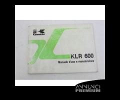 MANUALE USO E MANUTENZIONE KAWASAKI KLR 600