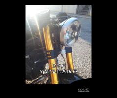 Bmw r nine t piastre sterzo trasformazione manubri - 4