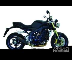 Mivv scarico suono nero triumph speed triple 07/10