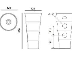 Lavabo Da Terra Louvre G-309 Karag