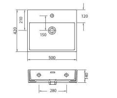 Lavabo Sospeso Daphne 53709 Karag