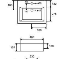 Lavabo Sospeso LT 5027 Karag