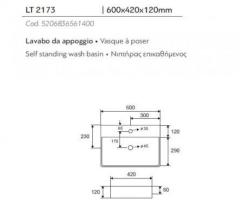 Lavabo Da Appoggio LT 2173 Karag - 4