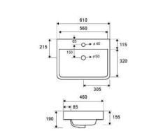 Lavabo Da Appoggio LT 4025 Karag