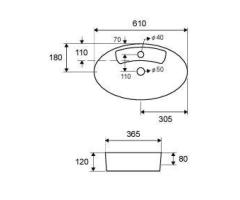 Lavabo Da Appoggio LT 3203 Karag