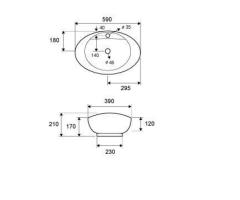 Lavabo Da Appoggio LT 3073 Karag - 2