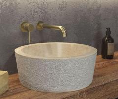 Lavabo in pietra Timur SLH Cream Karag - 1