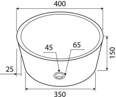 Lavabo in pietra Timur SLH Cream Karag