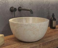 Lavabo In Pietra Leyla SBP Cream Karag - 1