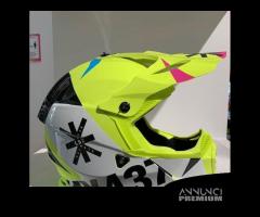 Casco LS2 MX437 HEAVY White/Yellow