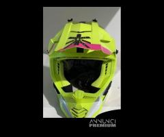 Casco LS2 MX437 HEAVY White/Yellow