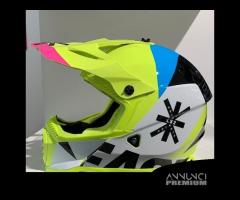 Casco LS2 MX437 HEAVY White/Yellow