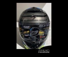 Casco SCORPION EXO-R1 EVO AIR VATIS Blu/Yellow