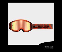 Ls2 maschera cross charger pro arancio