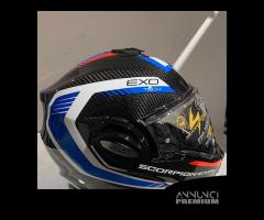 Casco Scorpion EXO-TECH CARBON Cosy Black/Blue/Red