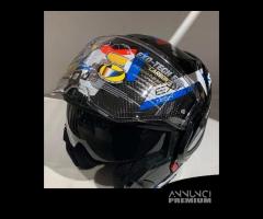 Casco Scorpion EXO-TECH CARBON Cosy Black/Blue/Red