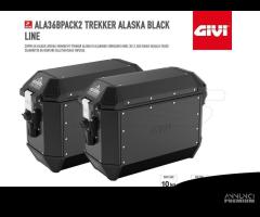 GIVI COPPIA VALIGE LATERALI ALA36PACK2 ALLU.NERO