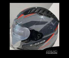 Casco Ls2 OF600 COPTER II DISTON Grigio/Rosso