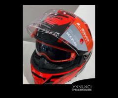 Casco LS2 FF800 STORM II Tracker Black/Red