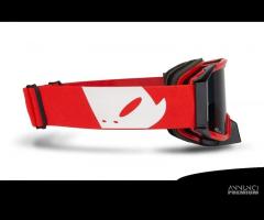 OCCHIALI MOTOCROSS WISE PRO ROSSO Lente Scura