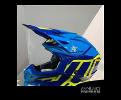 Casco JUST1 J39 POSEIDON FLUO YELLOW BLUE - 3