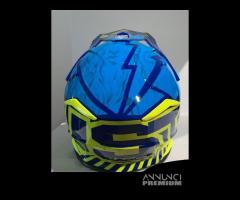 Casco JUST1 J39 POSEIDON FLUO YELLOW BLUE - 4